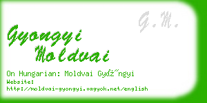 gyongyi moldvai business card
